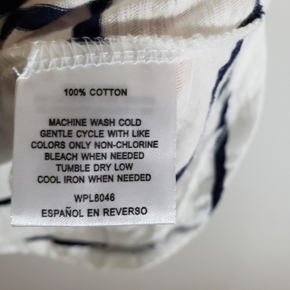 MAISON JULES striped v-neck tank top Sz M - Picture 6 of 6